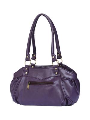 purple leatherette regular handbag - 15123957 - Standard Image - 2