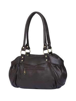 brown leatherette regular handbag - 15123958 - Standard Image - 2