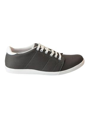 grey canvas lace up sneaker - 15125886 - Standard Image - 2