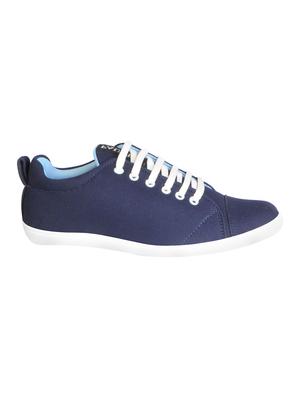 navy Canvas lace up sneaker - 15125895 - Standard Image - 2