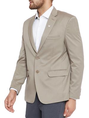 beige poly wool formal blazer - 15126730 - Standard Image - 2