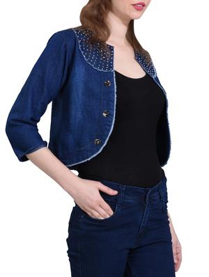 embellished casual summer jacket - 15128190 - Standard Image - 2