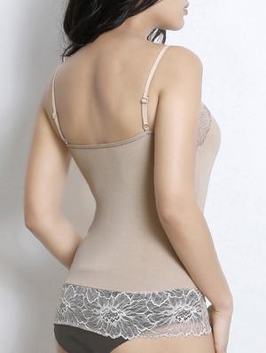 beige cotton camisole - 15132114 - Standard Image - 2