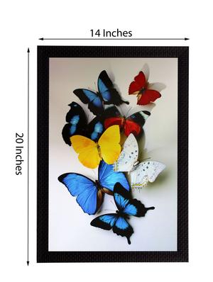 decorative colorful butterflies satin matt texture uv art painting - 15134077 - Standard Image - 2