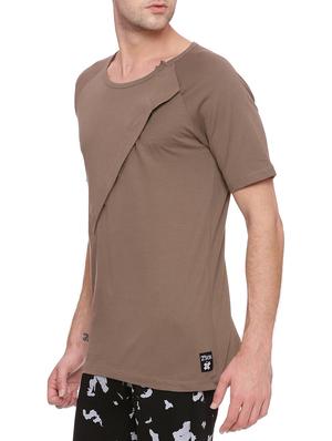 brown cotton t-shirt - 15134950 - Standard Image - 2