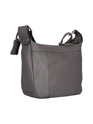 grey leather messenger sling bag - 15135259 - Standard Image - 2