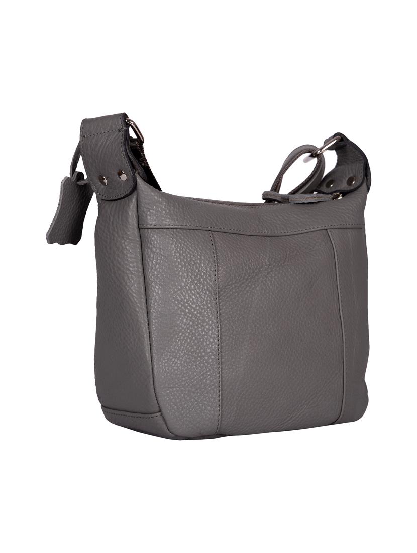 grey leather messenger sling bag - 15135259 - Zoom Image - 2