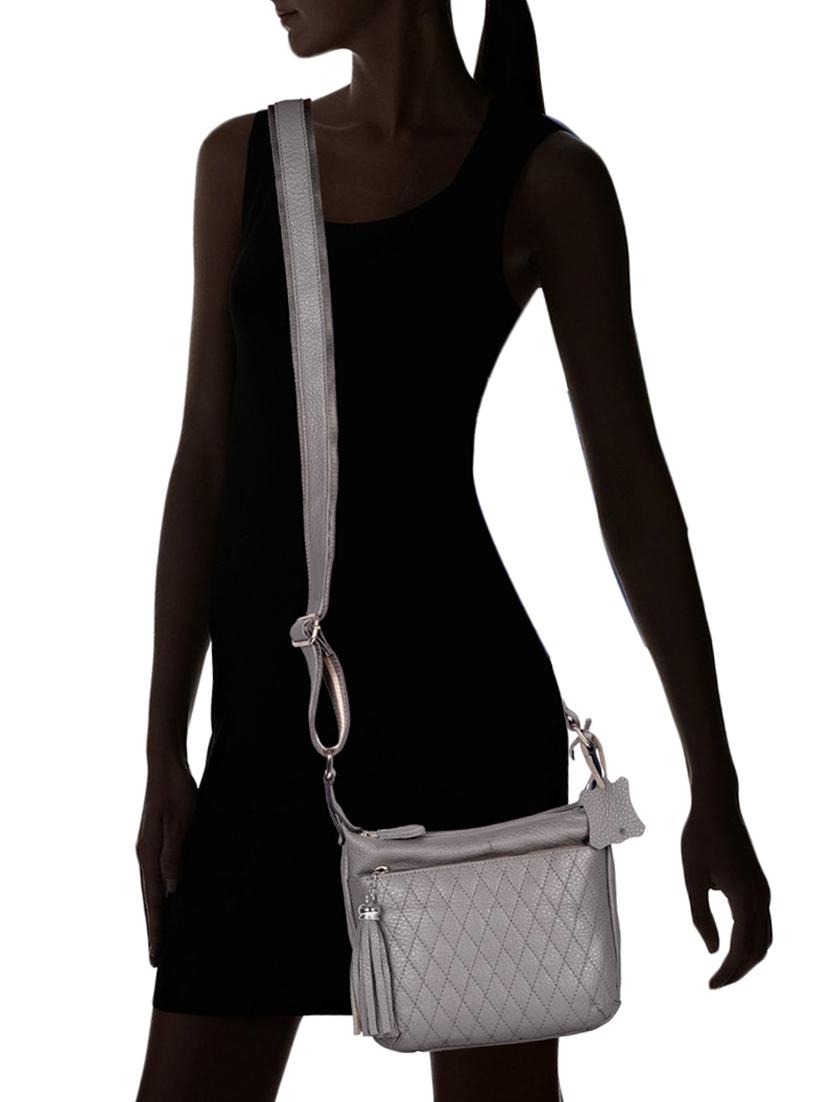 grey leather messenger sling bag - 15135259 - Zoom Image - 5