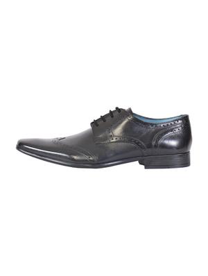 black leather lace-up derby - 15135991 - Standard Image - 2