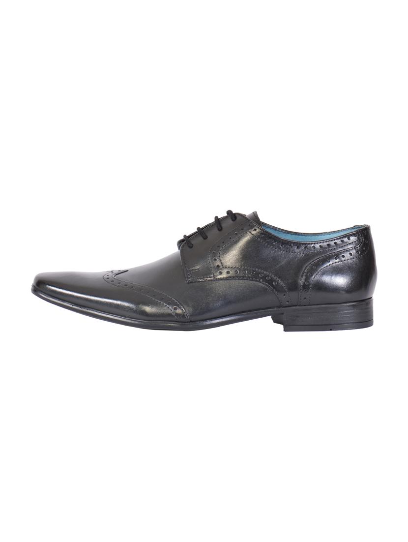 black leather lace-up derby - 15135991 - Zoom Image - 2