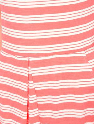 pink striped cotton a-line dress - 15136251 - Standard Image - 5