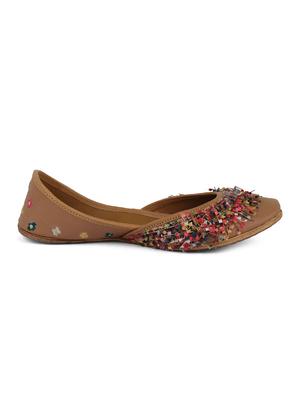 tan slip on jutis - 15136687 - Standard Image - 2