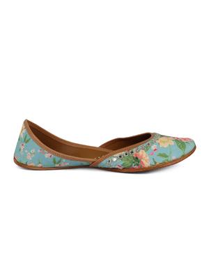turquoise slip on jutis - 15136688 - Standard Image - 2