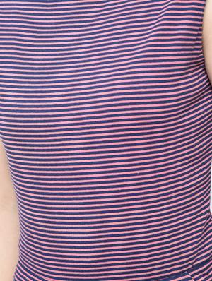striped a-line dress - 15137222 - Standard Image - 5