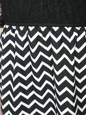 black crepe aline dress - 15137228 - Standard Image - 5