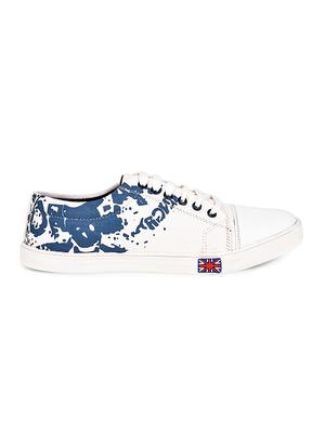 white canvas lace up sneaker - 15139097 - Standard Image - 2