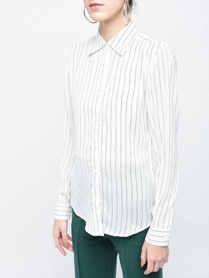 white crepe regular shirt - 15139449 - Standard Image - 5