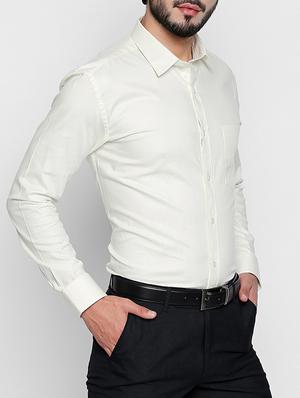 white cotton casual shirt - 15140737 - Standard Image - 2