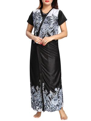floral nighty & robe set - 15143304 - Standard Image - 5