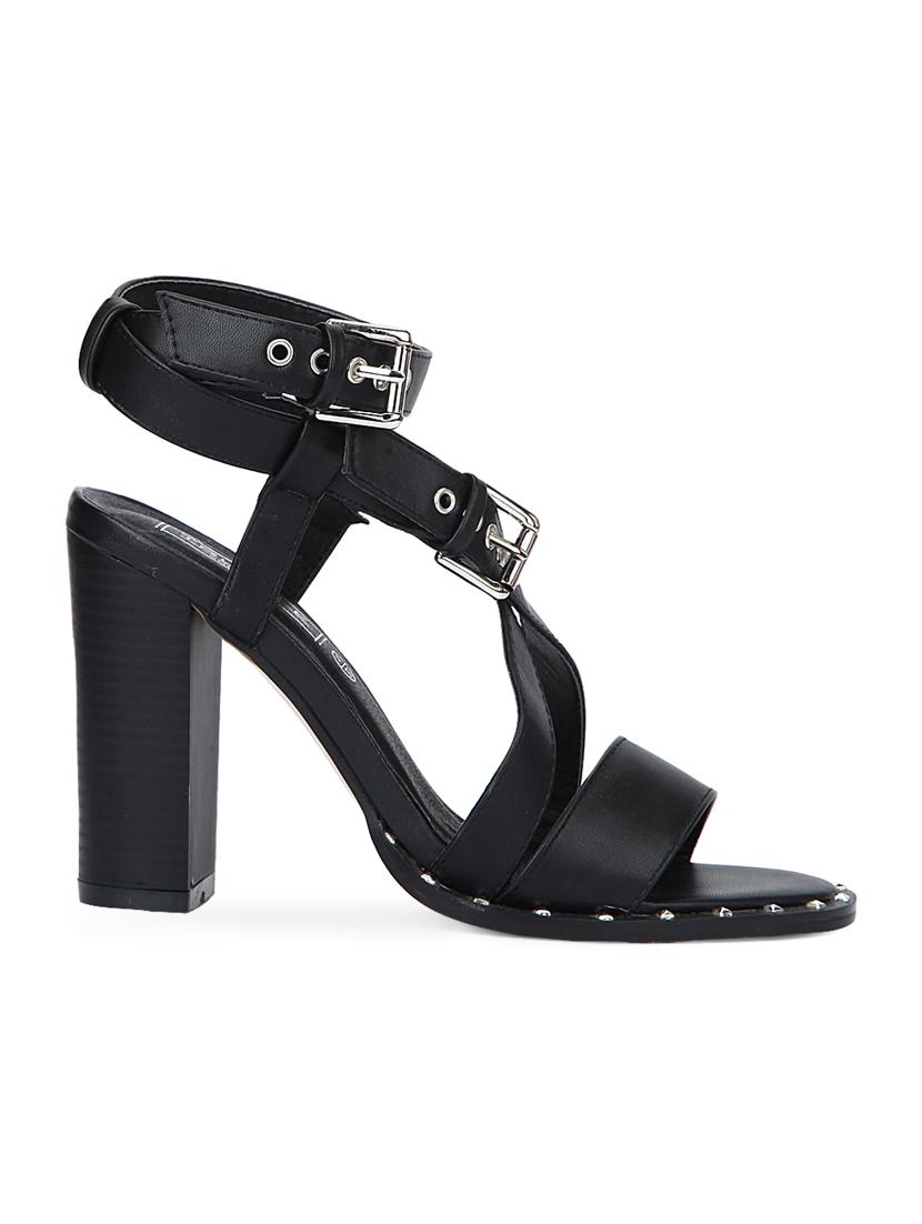 black patent leather ankle strap sandals - 15144724 - Zoom Image - 2