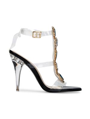 white ankle strap sandal - 15144737 - Standard Image - 2