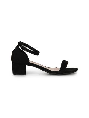 black patent leather ankle strap sandals - 15144739 - Standard Image - 2