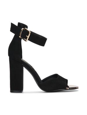 black patent leather ankle strap sandals - 15144741 - Standard Image - 2