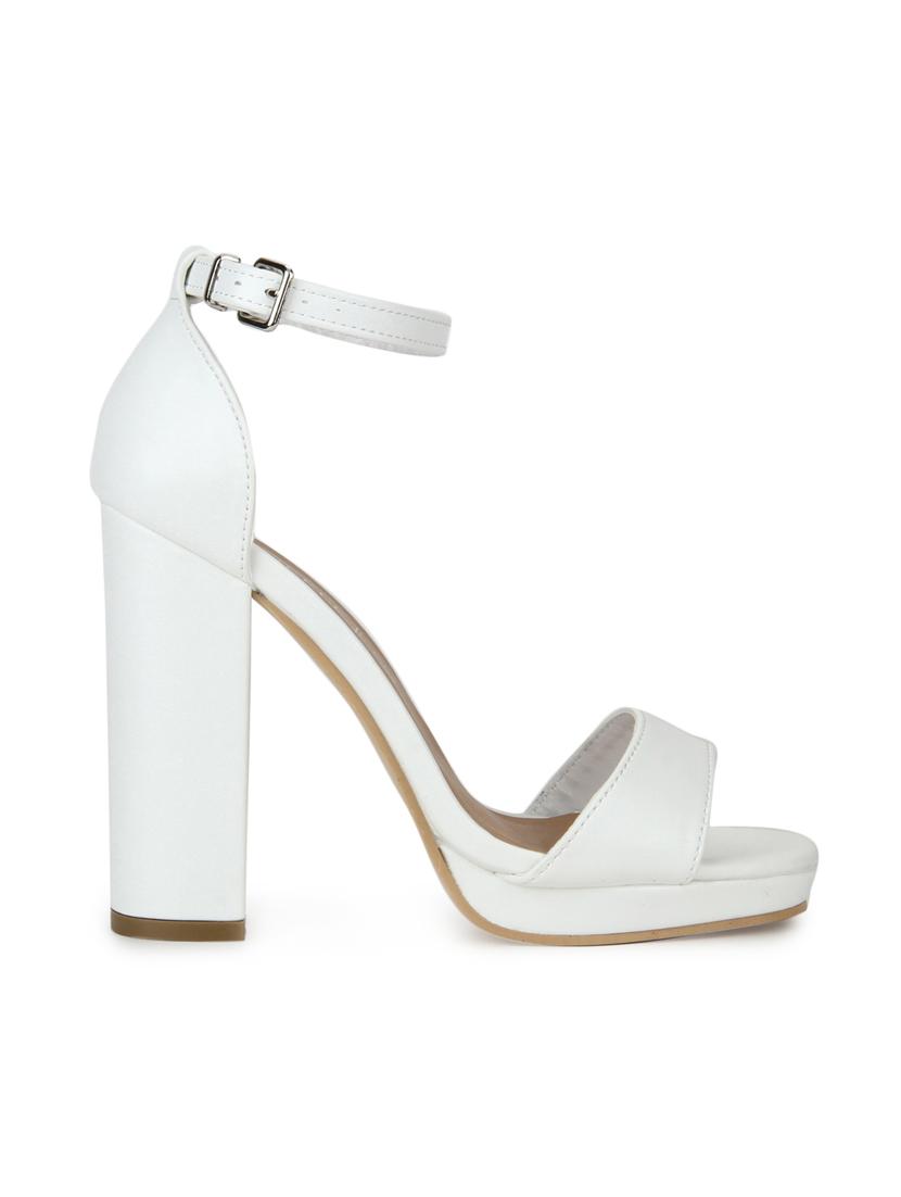 white patent leather ankle strap sandals - 15144752 - Zoom Image - 2