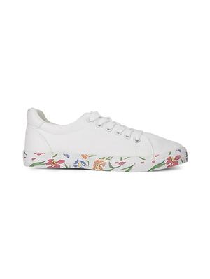 white patent leather laceup sneakers - 15144781 - Standard Image - 2