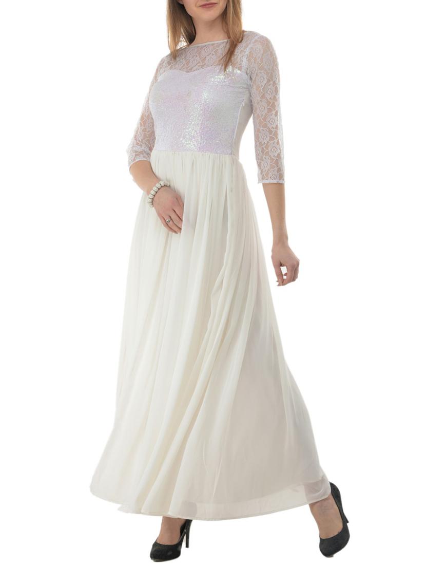 floral laced sequins maxi dress - 15145951 - Zoom Image - 2