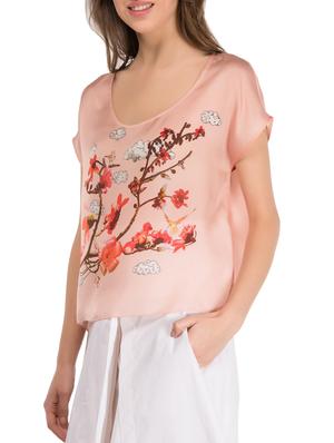 pink printed cotton top - 15146555 - Standard Image - 2