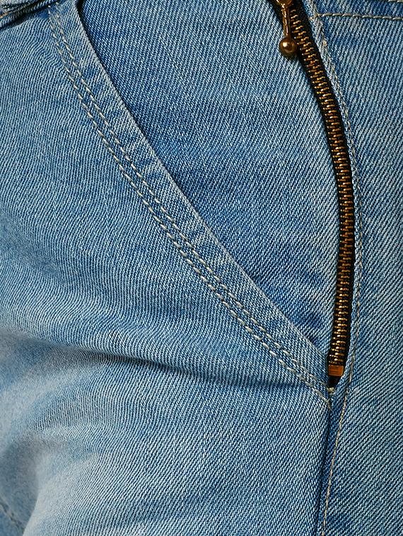 solid blue denim dungaree - 15146707 - Zoom Image - 5