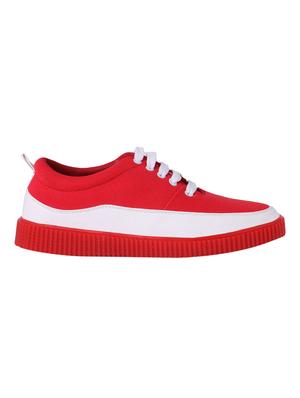 red mesh lace up sneaker - 15146988 - Standard Image - 2