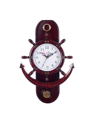 Decorative Retro Anchor Brown Pendulum Wall Clock - 15148930 - Standard Image - 2