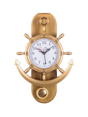Decorative Retro Anchor Golden Pendulum Wall Clock - 15148932 - Standard Image - 2