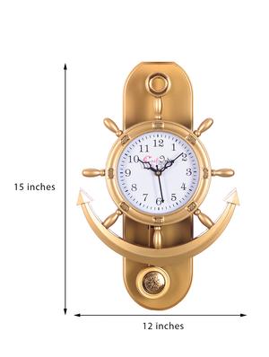 Decorative Retro Anchor Golden Pendulum Wall Clock - 15148932 - Standard Image - 5