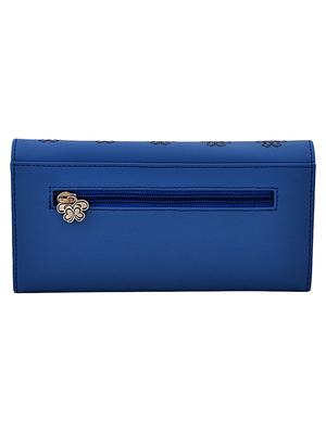 blue leatherette regular clutch - 15149728 - Standard Image - 2