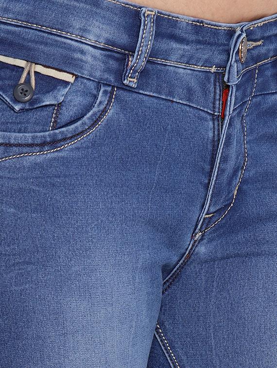 blue stone wash denim jeans - 15152919 - Zoom Image - 5