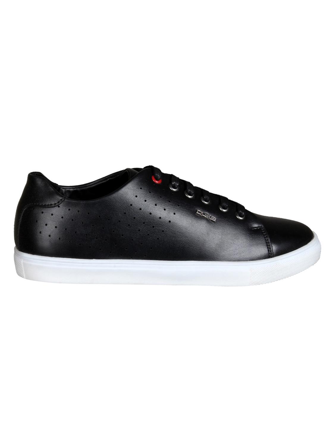 black leatherette lace up sneaker - 15153441 - Zoom Image - 2