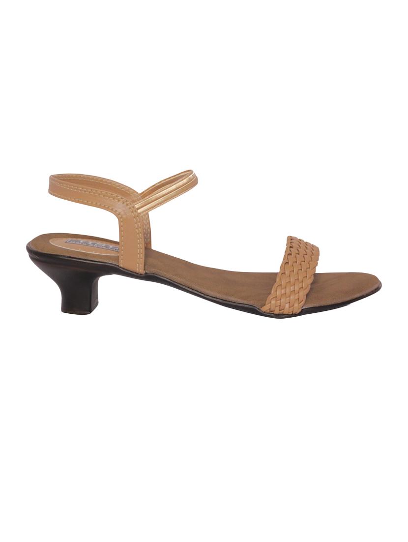beige faux leather back strap sandals - 15154101 - Zoom Image - 2