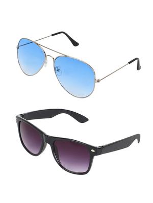 abner combo of 2 sunglasses aviator & wayfarer sunglasses-combo 2330 - 15156112 - Standard Image - 2