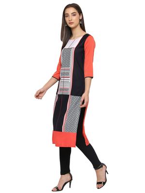 straight printed kurta - 15156265 - Standard Image - 2