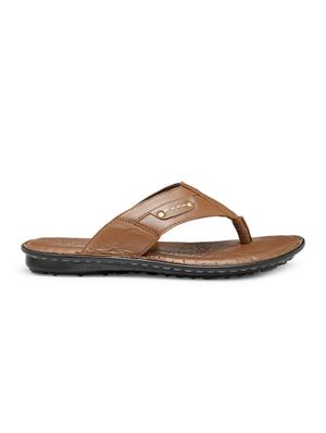 tan Leather toe separator slipper - 15160241 - Standard Image - 2