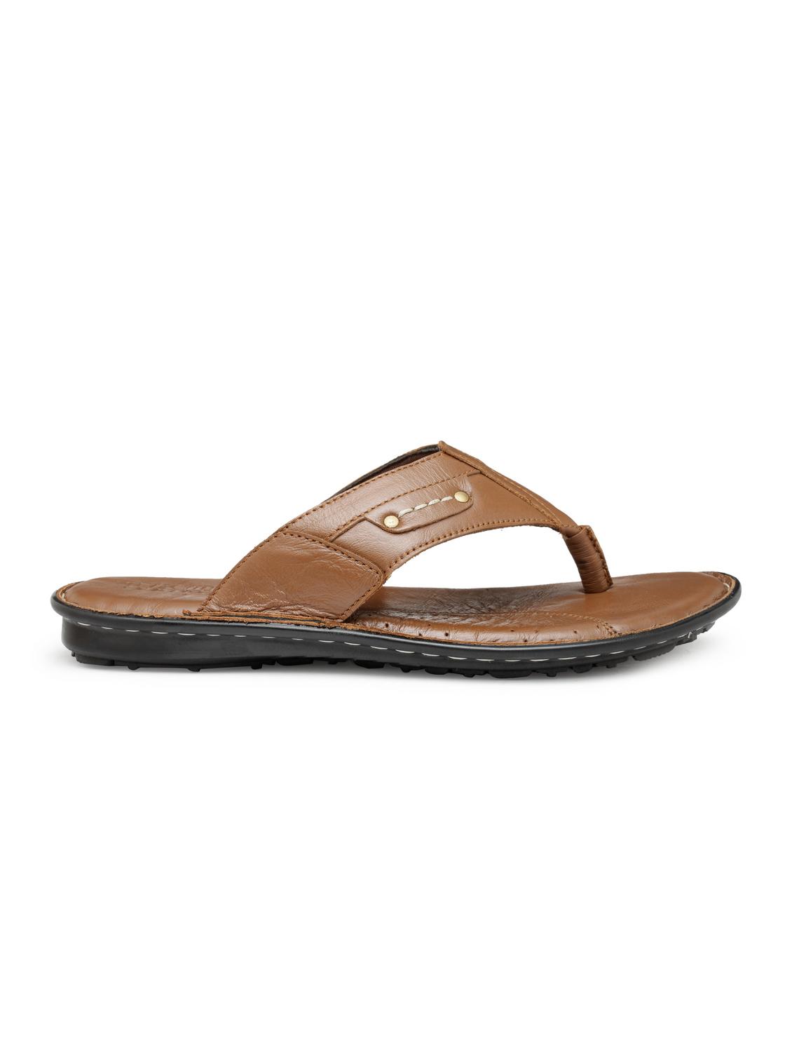 tan Leather toe separator slipper - 15160241 - Zoom Image - 2