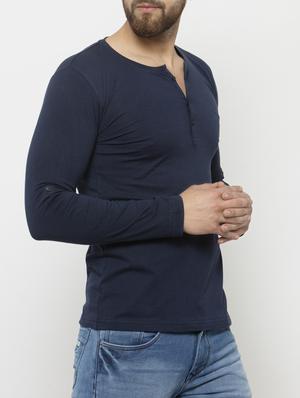 navy blue cotton t-shirt - 15160941 - Standard Image - 2