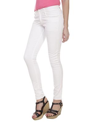 white solid denim jeans - 15162345 - Standard Image - 2