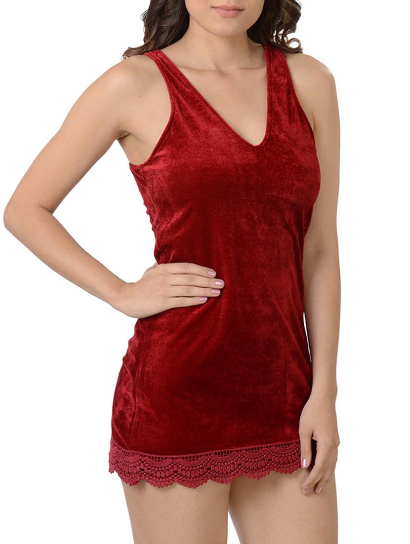 red velvet babydoll - 15163259 - Zoom Image - 2