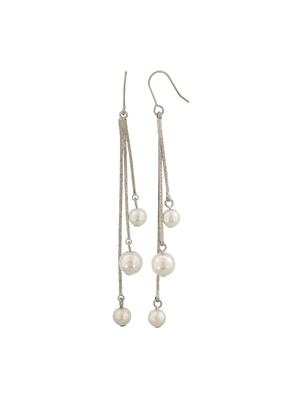 Silver Tone Drop Earrings - 15166835 - Standard Image - 2