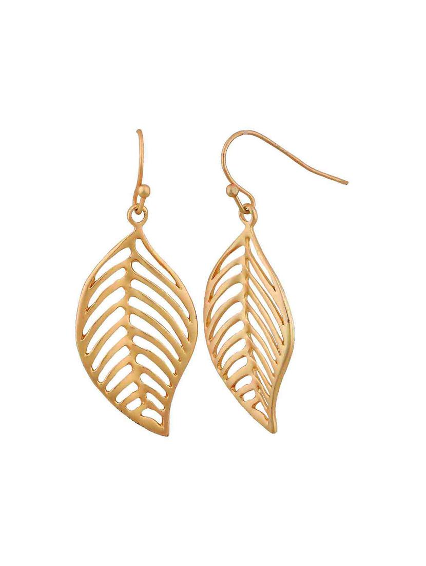 Gold Tone Drop Earrings - 15166879 - Zoom Image - 2