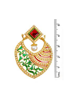 green gold tone drop earrings - 15167549 - Standard Image - 2